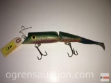 Fishing - Lures - Green/yellow/red lure with painted eyes, 10