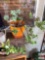 Yard & Garden - potted orange planter w/succulents 14
