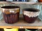 Yard & Garden - 2 vintage brown planter pots, 7