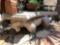 Yard & Garden - cement bench, bear, 48