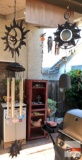 Yard & Garden - Wind chimes, 2 sun motif bell and spiral 20