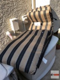 Yard & Garden - 3 new patio lounge chair cushions, brown/black stripe, Lifestyle Products