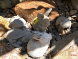 Yard & Garden - 4 cement rabbits, statuary, approx. 6