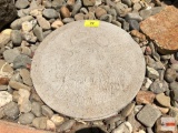 Yard & Garden - cement stepping stone, rooster motif, 12