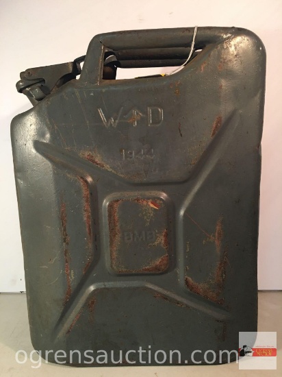 Vintage 1944 Military "Jerry" can, W D, BMB