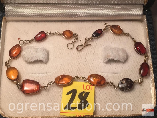 Jewelry - Bracelet, amber beaded