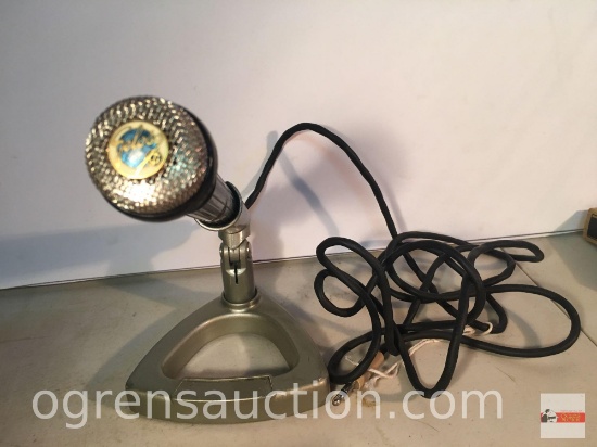 Vintage microphone w/stand, Geloso