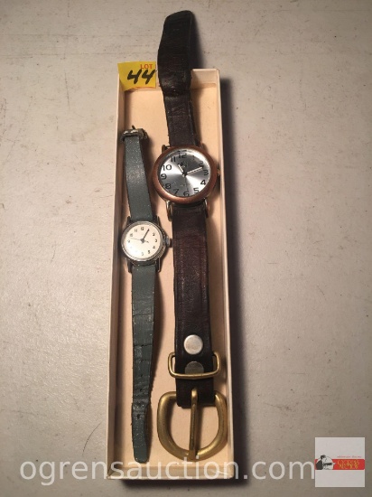 Jewelry - 2 woman's wrist watches, Timex and CC