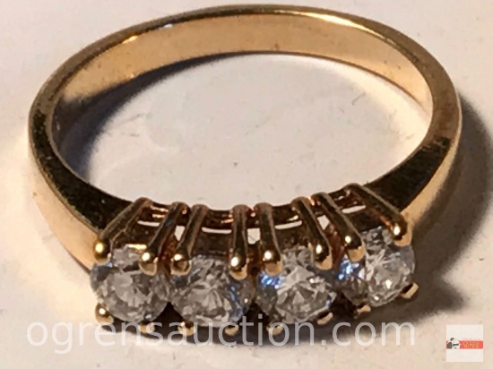 Jewelry - Ring, 4 stones pinky ring
