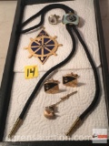 Jewelry - Masons Bolo tie, cuff link, tie tack, 80 pendant