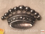 Jewelry - Brooch, sterling hand wrought, crown