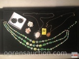 Jewelry - 5 - 3 necklaces, 2 pr. earrings
