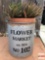 Yard & Garden - terra cotta potted cactus in flower market tin 12