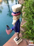 Yard & Garden - lg. cement Uncle Sam statue 38