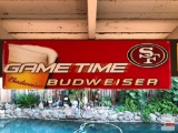 Sign - tin decor sign, Budweiser Game time, San Francisco, 39