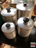 Kitchen - Essex aluminum 4 pc. nesting canister set w/ lids
