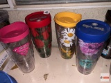 Kitchen - 4 lg. Tervis insulated hot/cold Tumblers w/lids, 24oz