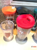 Kitchen - 4 Tervis insulated hot/cold Tumblers 3 w24oz, 1 med. 16oz. San Francisco Giants & 49ers