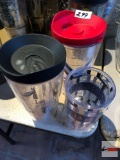 Kitchen - 3 Tervis insulated hot/cold Tumblers 2 w/lids, 2 lg. 24oz. 1 med. 16 oz.