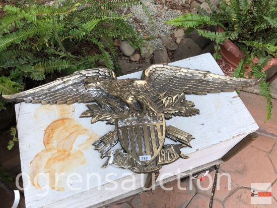 Yard & Garden - Wall decor, plastic Molded product, Eagle 1975 36"wx15"h