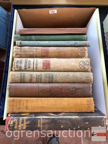 Books - 9 Vintage novels and books