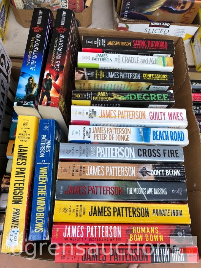 Books - Novels - 16 James Patterson, paperback