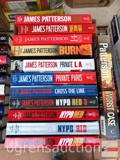 Books - Novels - 12 James Patterson, paperback