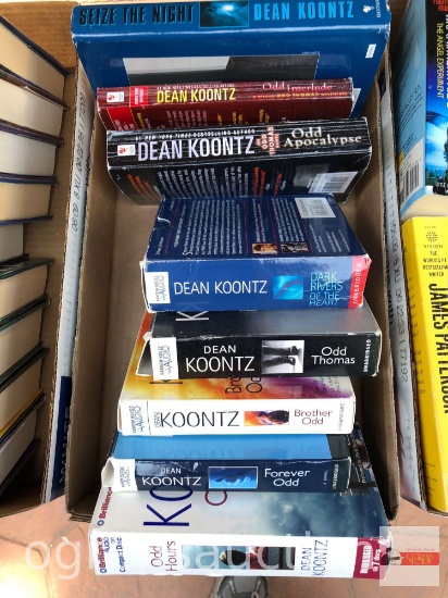 Books - Novels - 8 - Dean Koontz, 3 books & 5 audio books on CD