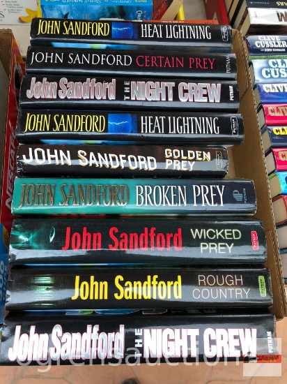 Books - Novels - 9 John Sandford, hardback