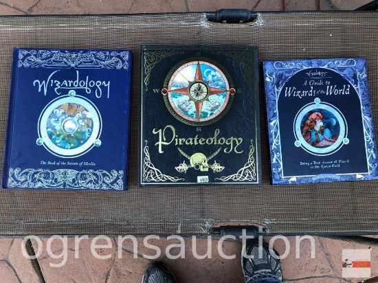 Books - 3 'ology Books, Interactive - Pirateology, Wizardology, Guide to Wizards of the World