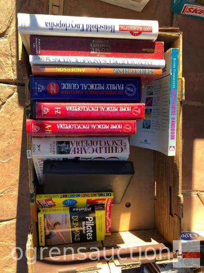 Books - Household Encyclopedia, medical books, Childcare, 6 wk Body makeover, Pilates For Dummies