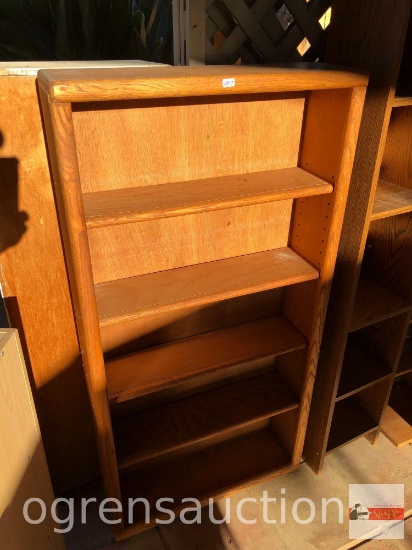 Storage Shelf - wooden, 4 adjustable Shelves, 24"w6.5"dx48.5"h