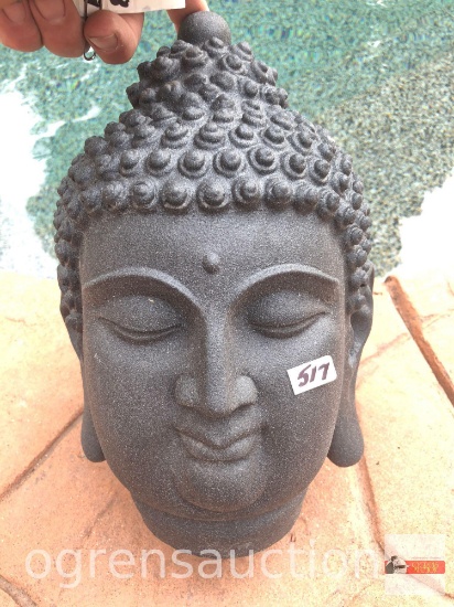Yard & Garden - lg. eastern goddess statuary bust, 13"h