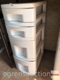 Stacking Drawers - 4 drawer white storage drawers, 25