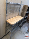 Yard & Garden - Stainless steel kitchen rack, adjustable shelves, wine rack bottom, cutting board