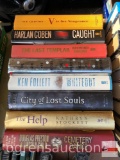 Books - Novels - 8 hardback - Sue Grafton, Ken Follett, Kathryn Stockett, Harlan Coben etc.