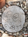 Yard & Garden - oval cement stepping stone, embossed squirrels, 