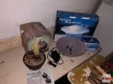 Fantasy Humidifier and cordless candle pottery fountain, orig. boxes