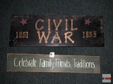 Decor wooden signs - 2 - civil war 16