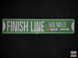 Sign - Collector Series, tin street sign, NASCAR Finish Line, embossed, 24