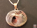 Jewelry - Sterling Necklace w/ sterling pendant, long chain