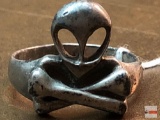 Jewelry - sterling ring, alien
