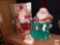 Holiday Decor - Christmas - 3 Santa figures