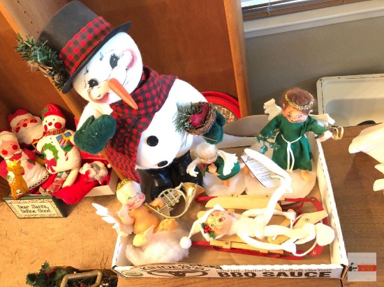 Holiday Decor - Christmas - 5 Annalee figures