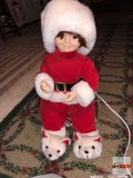 Holiday Decor - Christmas - girl, Telco Motion-ette, animated & illuminated figure, electric