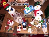 Holiday Decor - Christmas - Snowman collectibles, figures, candle holders, ornaments etc.