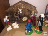 Holiday Decor - Christmas Nativity - 11 pc. (missing Mary) Italy