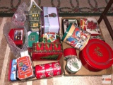 Holiday Decor - Christmas tins