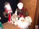 Holiday Decor - Christmas - 5 Holiday Living Santa figures