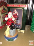 Holiday Decor - Christmas - Coca Cola Santa Musical wind up, 8